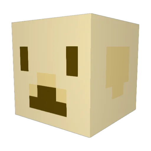 HARU061 Minecraft avatar head, 3D render