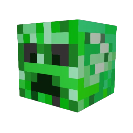 HARUMAS Minecraft avatar head, 3D render