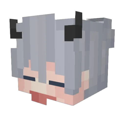 HARVIV Minecraft avatar head, 3D render