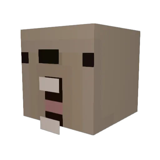 HASBULLAGOOD Minecraft avatar head, 3D render