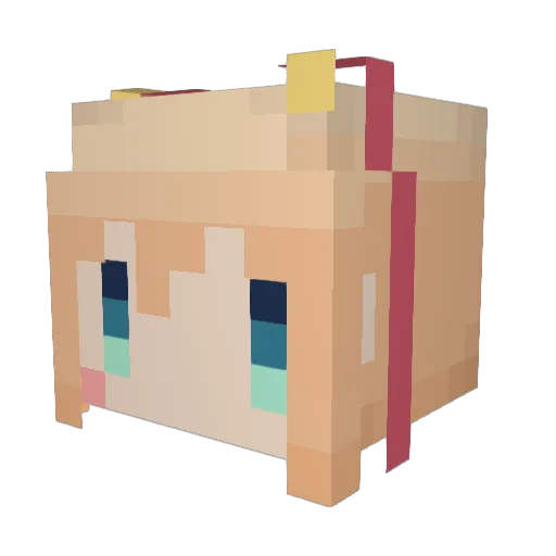HASEO0531 Minecraft avatar head, 3D render
