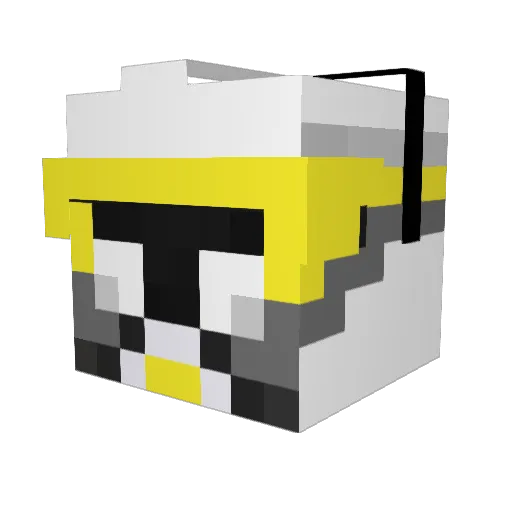 HAS_Mini Minecraft avatar head, 3D render