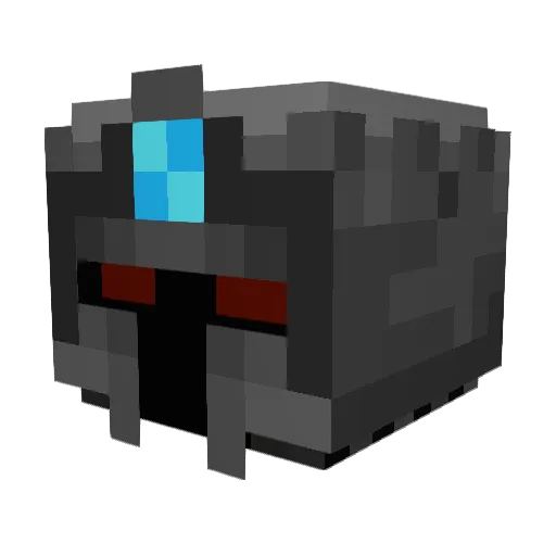 HAT1298 Minecraft avatar head, 3D render