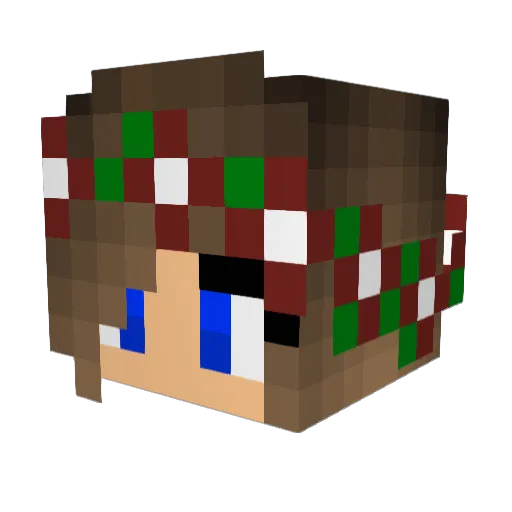 HATCraft07 Minecraft avatar head, 3D render