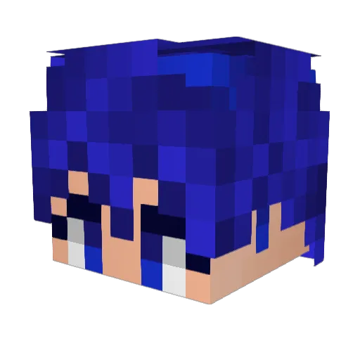 HATODADA Minecraft avatar head, 3D render