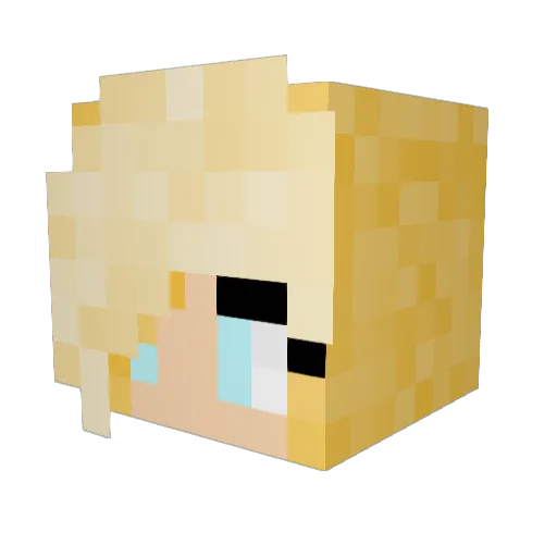 HATTR1cKs Minecraft avatar head, 3D render