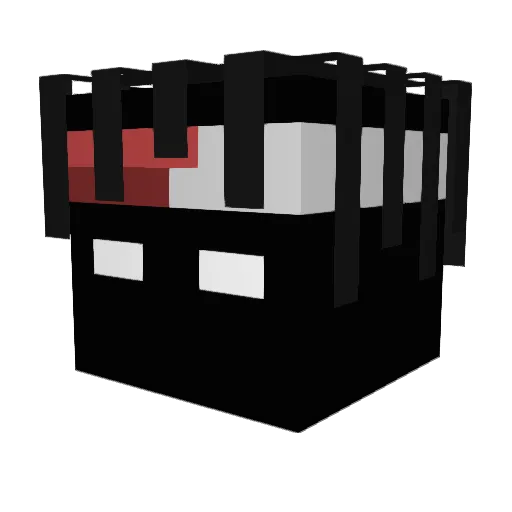 HAUFFA Minecraft avatar head, 3D render
