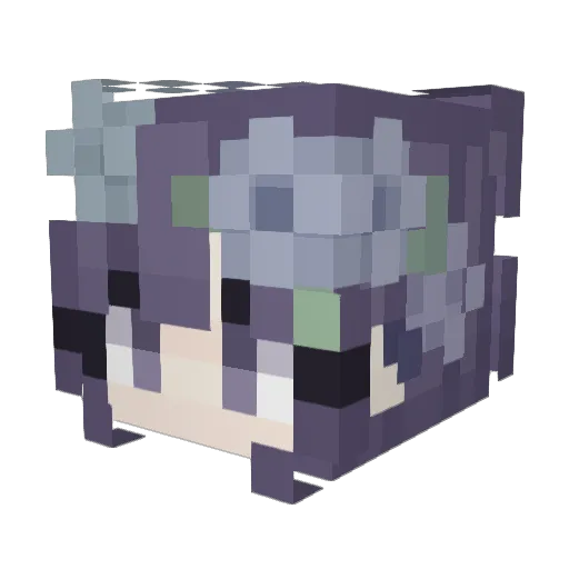 HAUstone Minecraft avatar head, 3D render