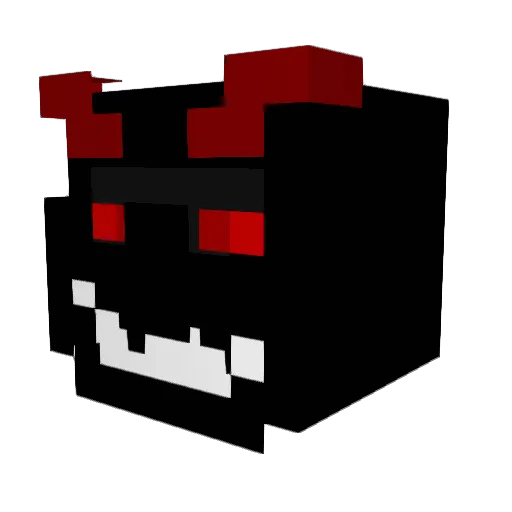 HAX329 Minecraft avatar head, 3D render