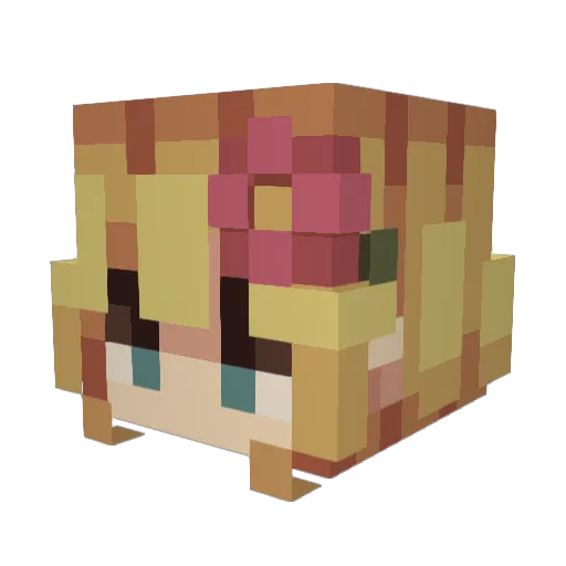 HAXEP Minecraft avatar head, 3D render