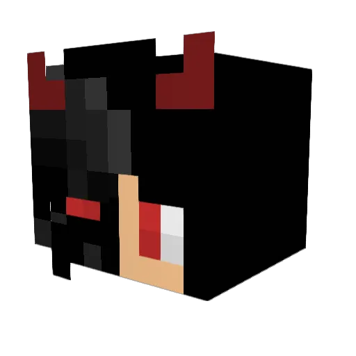 HAYATEMAOU Minecraft avatar head, 3D render