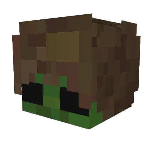 HAYMANALI Minecraft avatar head, 3D render