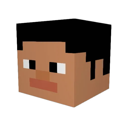 HAZ371 Minecraft avatar head, 3D render