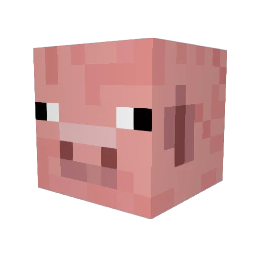 HAZARATI Minecraft avatar head, 3D render
