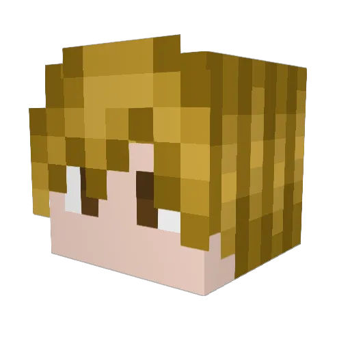 HAZE13 Minecraft avatar head, 3D render
