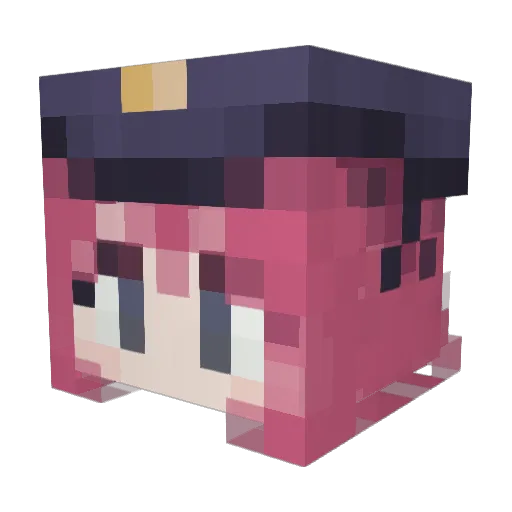 HAZE_HBT Minecraft avatar head, 3D render