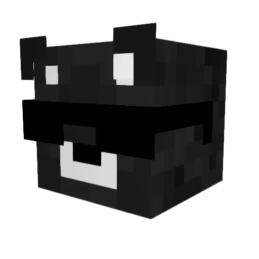 HAZI1I Minecraft avatar head, 3D render
