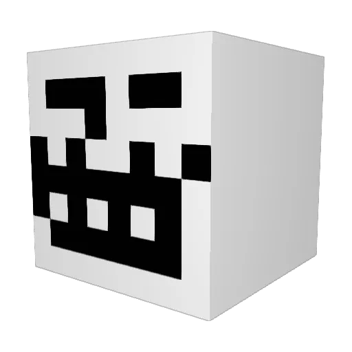 HAZMATBURGER Minecraft avatar head, 3D render