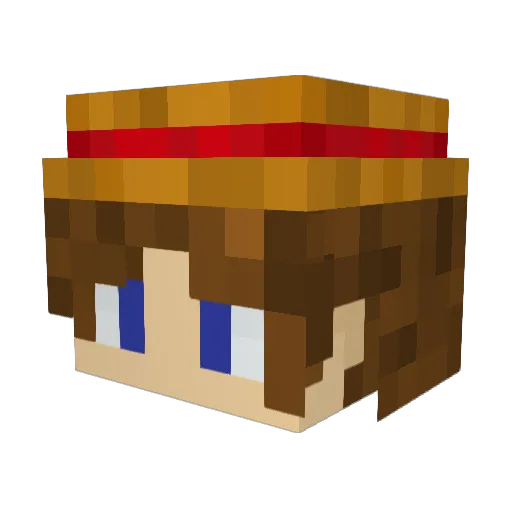 HAZZ0221 Minecraft avatar head, 3D render