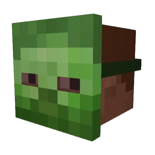 HAndreiH Minecraft avatar head, 3D render
