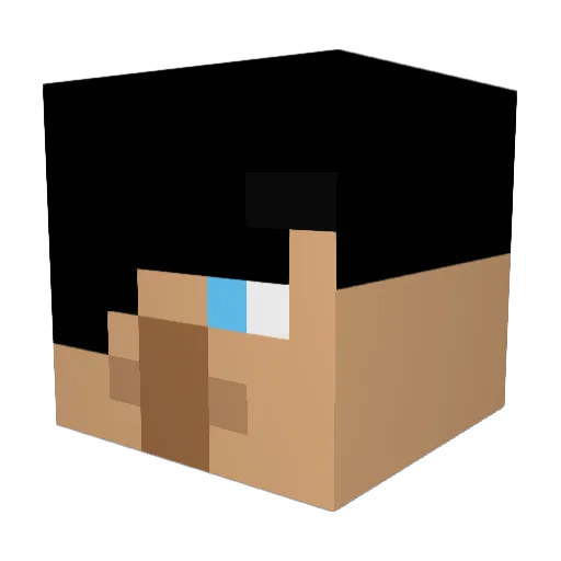 HAndyCandy939 Minecraft avatar head, 3D render