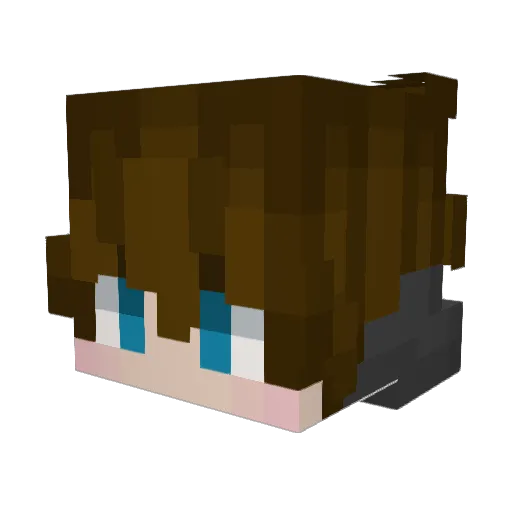 HB47 Minecraft avatar head, 3D render