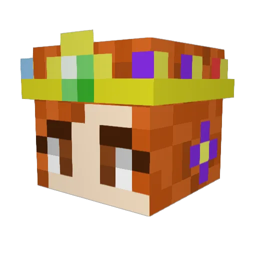 HB722 Minecraft avatar head, 3D render