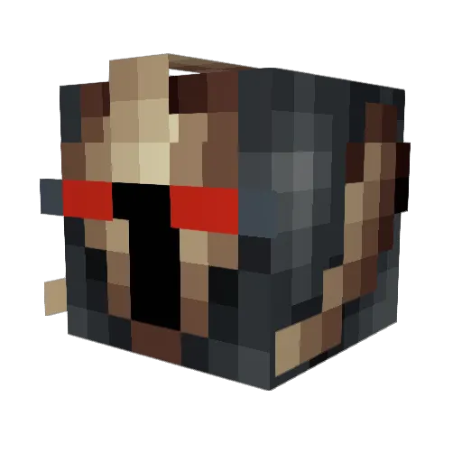 HBAres Minecraft avatar head, 3D render