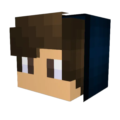 HBBow Minecraft avatar head, 3D render