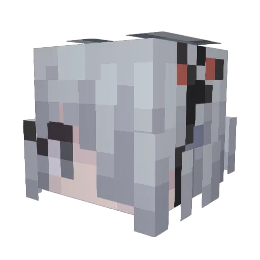 HBG Minecraft avatar head, 3D render