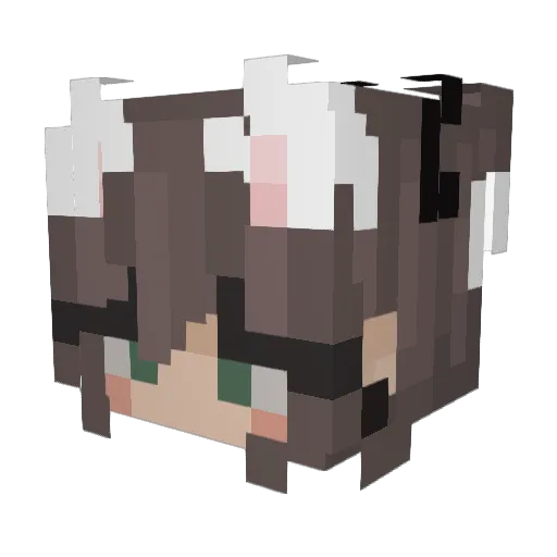 HBHoly Minecraft avatar head, 3D render