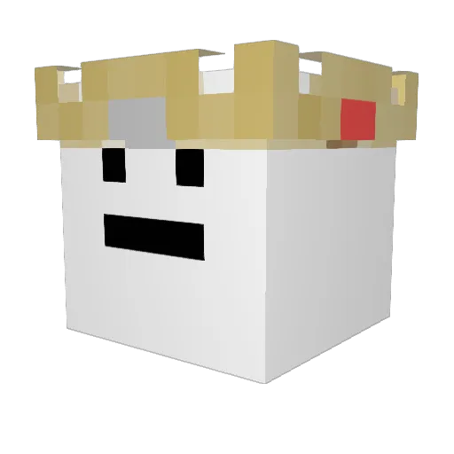 HBJ28 Minecraft avatar head, 3D render