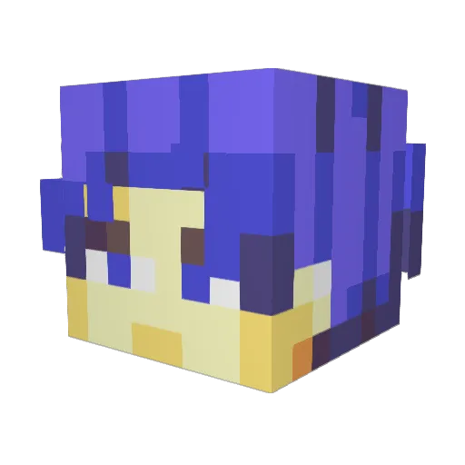 HBJoe Minecraft avatar head, 3D render