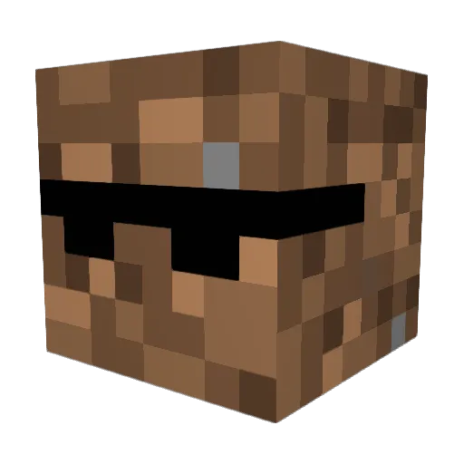 HBNINJA Minecraft avatar head, 3D render