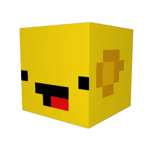 HBRYUB Minecraft avatar head, 3D render