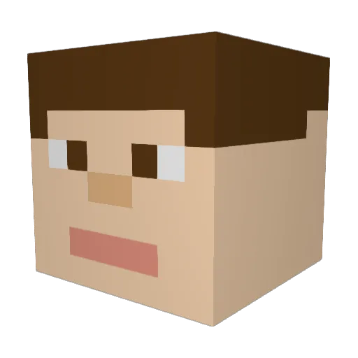 HBSlither Minecraft avatar head, 3D render