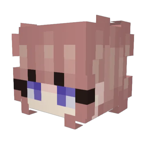 HBUG126 Minecraft avatar head, 3D render