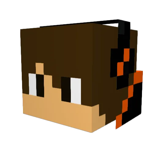 HB_pefati Minecraft avatar head, 3D render