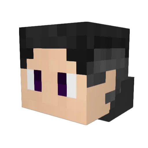 HBbro Minecraft avatar head, 3D render