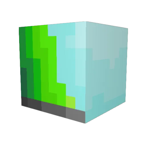 HBzz7 Minecraft avatar head, 3D render