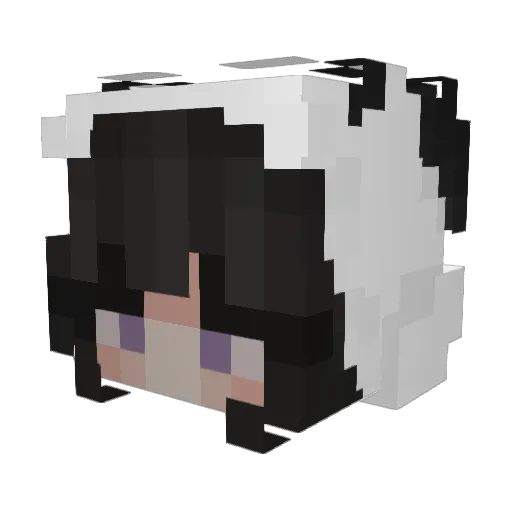 HC64 Minecraft avatar head, 3D render
