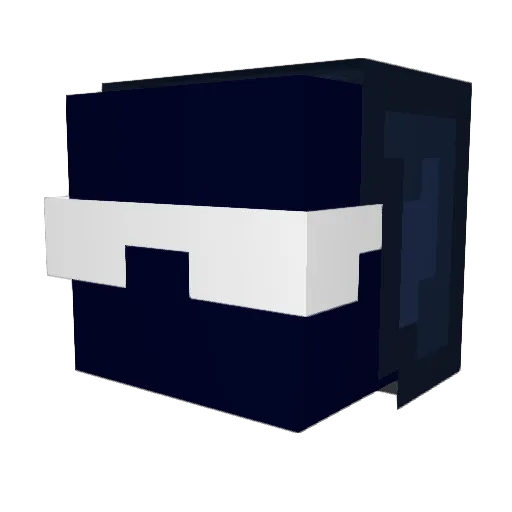 HC76_ Minecraft avatar head, 3D render