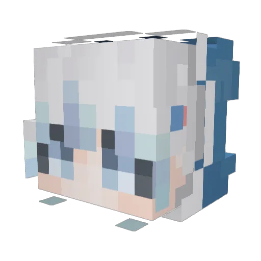 HCCGood Minecraft avatar head, 3D render