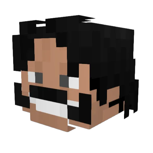 HCPenny Minecraft avatar head, 3D render
