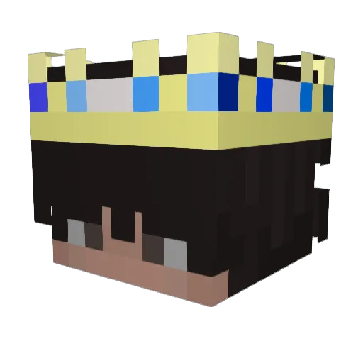 HCZ666 Minecraft avatar head, 3D render