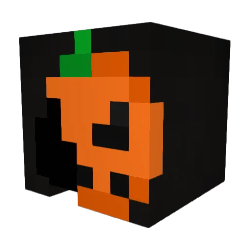 HC_ Minecraft avatar head, 3D render