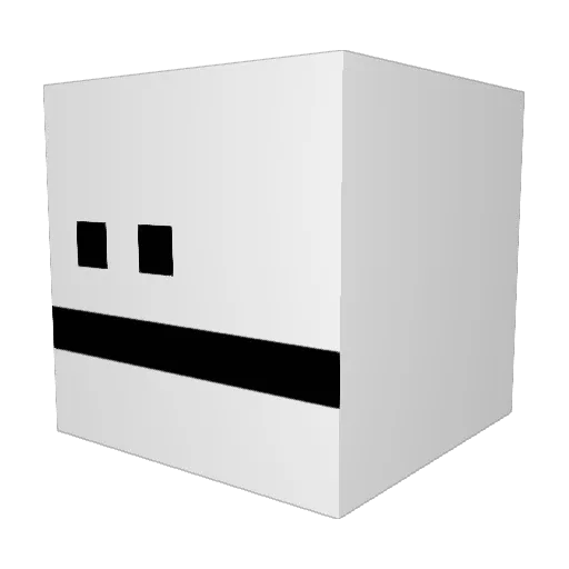 HC_wqxzv Minecraft avatar head, 3D render
