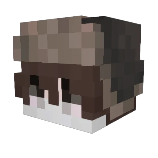 HClep Minecraft avatar head, 3D render