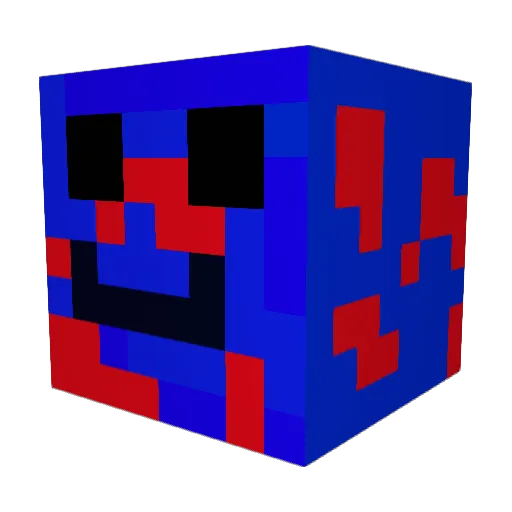 HCx345 Minecraft avatar head, 3D render