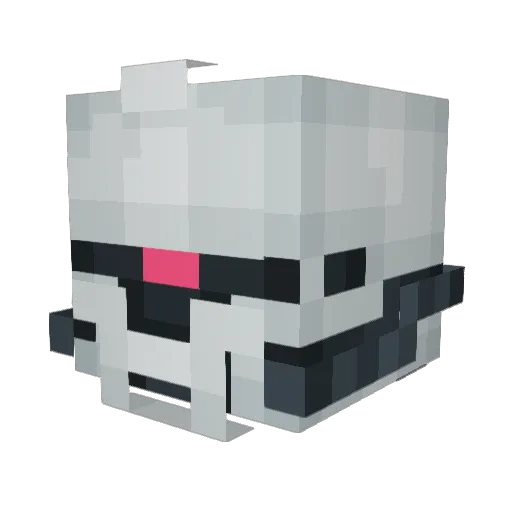 HDA6 Minecraft avatar head, 3D render